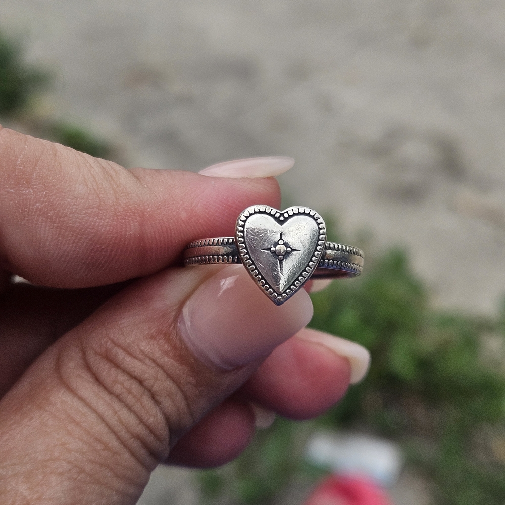 James Avery Silver Heart Band **RETIRED**